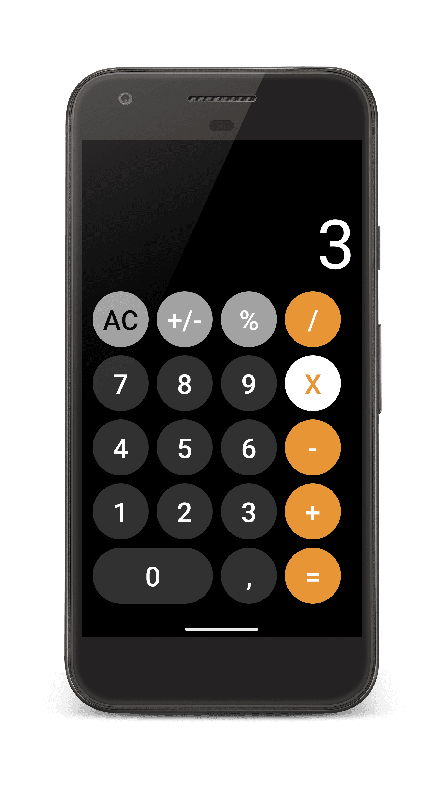 Imagem 1 do projeto Calculador IOS clone