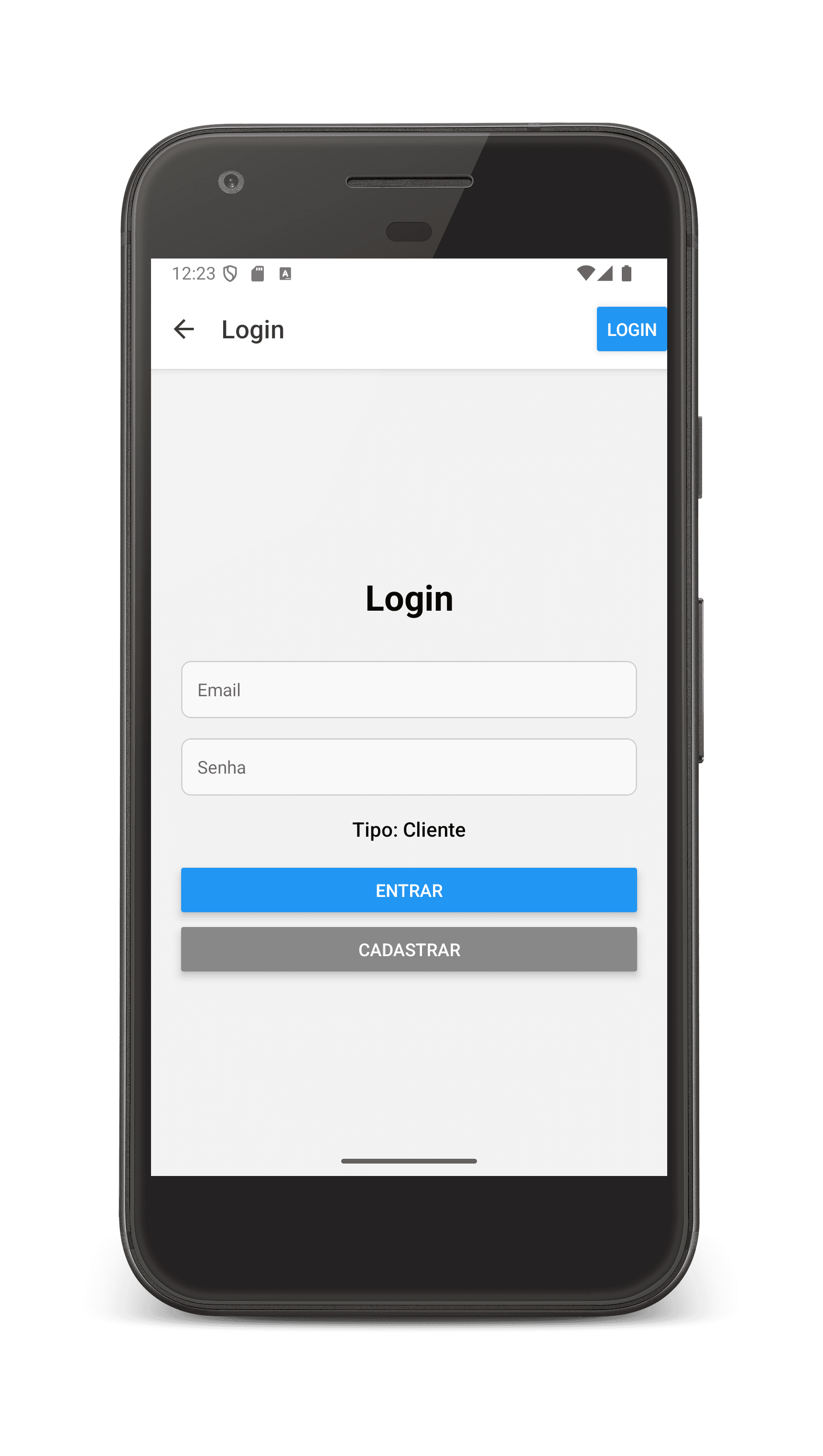 Imagem 1 do projeto Serviço-On com React Native e Firebase