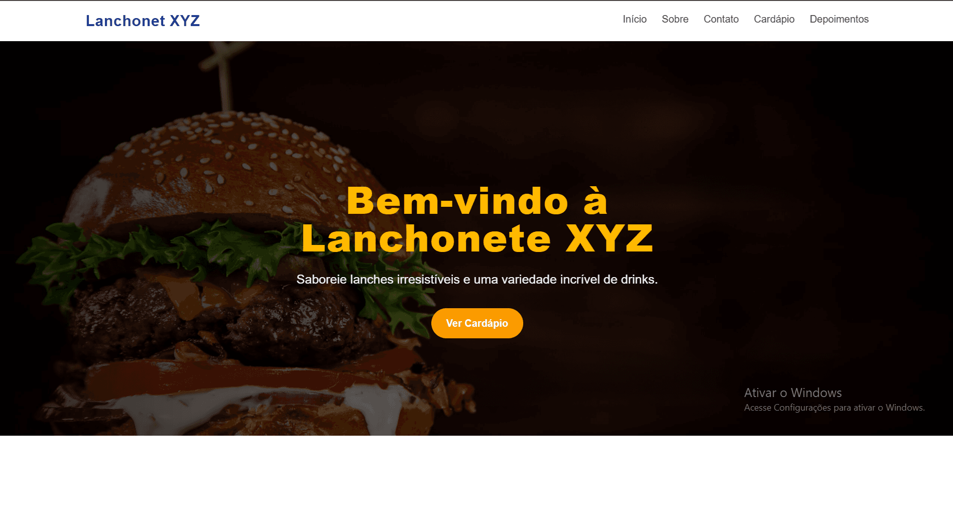 Imagem 1 do projeto Web site Restaurante