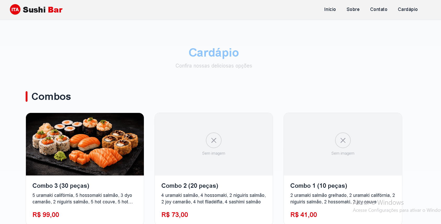Imagem 2 do projeto Website Ita Sushi
