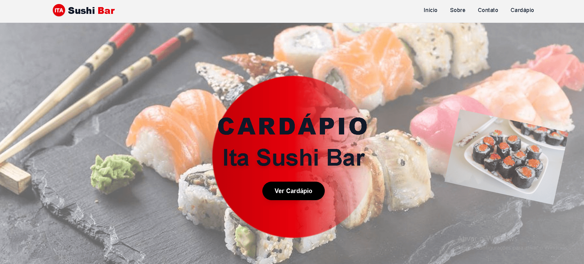 Imagem 1 do projeto Website Ita Sushi
